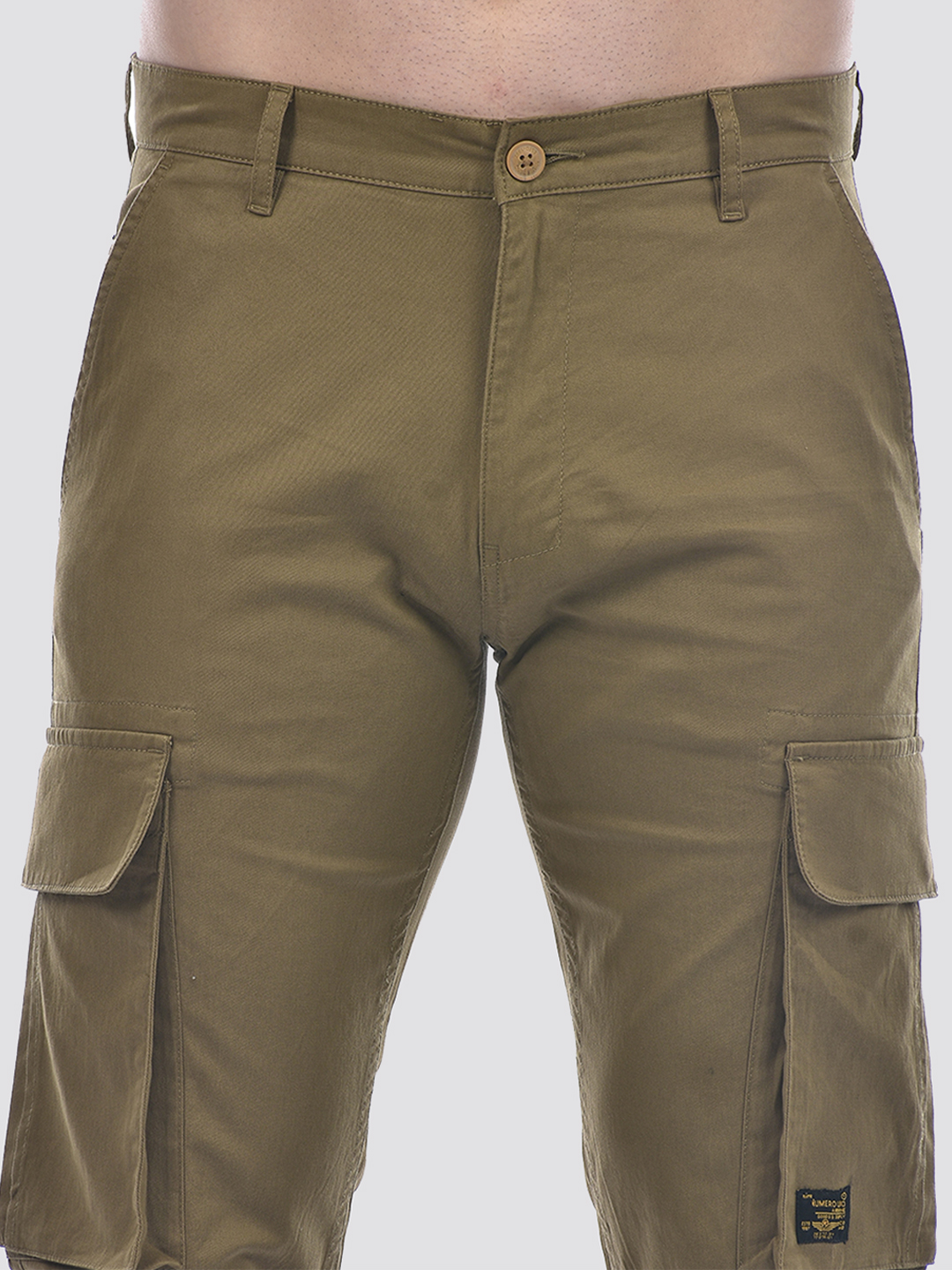 Numero Uno Men Solid Khaki Pant